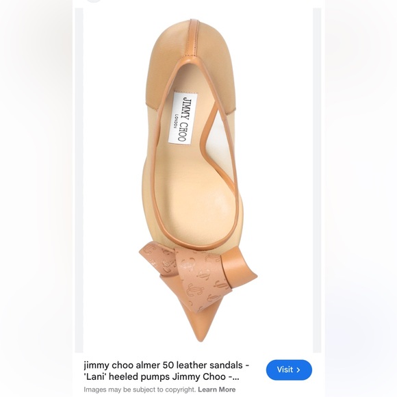 Jimmy Choo Tan Pointed Toe Heels - Picture 4 of 15